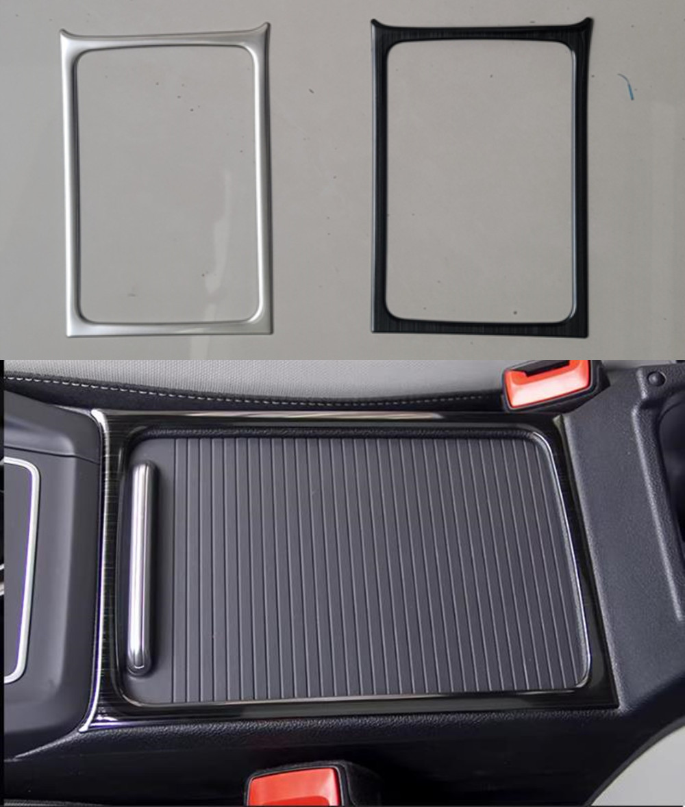 Tablet Car Accessories - 1Pc ステンレス鋼自動中央カップホルダー装飾フレームトリムインテリアアクセサリーフォルクスワーゲン VW ゴルフ 8 MK8