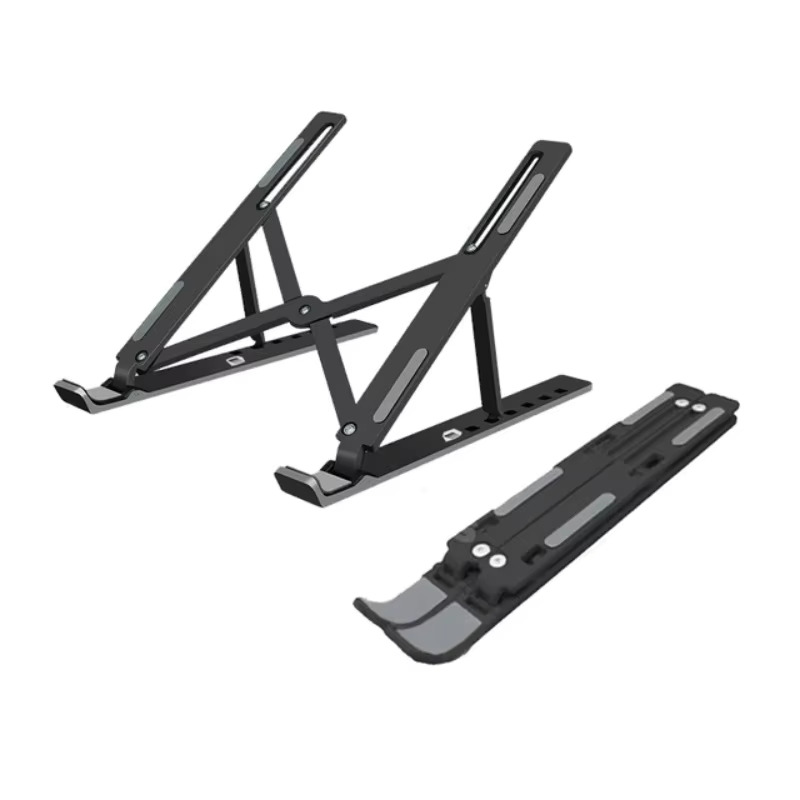 Cooling Stand Tablet - ポータブルラップトップスタンド調節可能な折りたたみ式ホルダー MacBook Air Pro iPad タブレットユニバーサルノートブックコンピュータ冷却ベース用