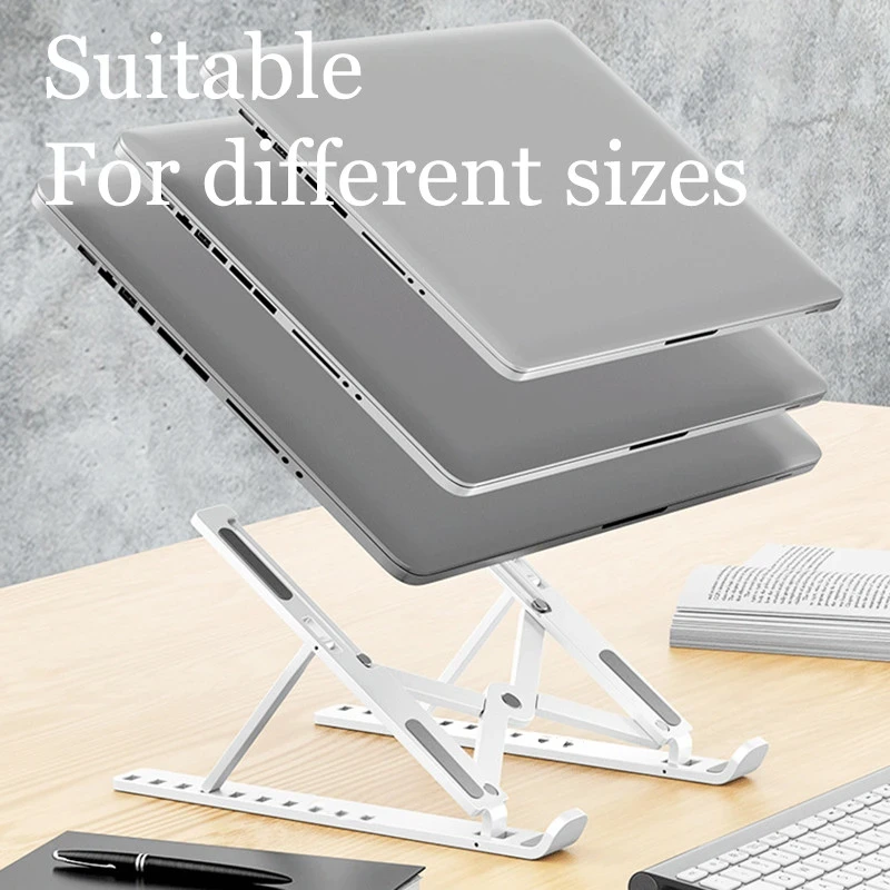 Cooling Stand Tablet - 折りたたみ式ラップトップスタンド冷却ノートブックブラケット調節可能なポータブルラップトップサポートベースホルダーラップトップタブレットアクセサリースタンド