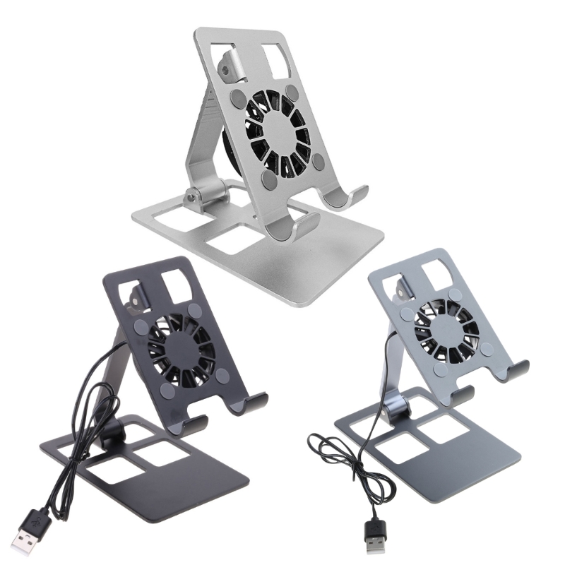 Cooling Stand Tablet - 携帯電話スタンドポータブル冷却ファン放熱携帯電話タブレットホルダー冷却スタンドサポート H8WD