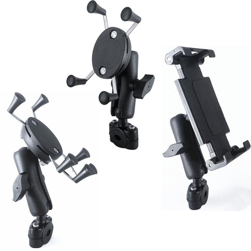 Tablet Car Accessories - ユニバーサルカーバックシートヘッドレストマウントホルダー、ダブルソケットアーム付きスマホホルダー、iPad/スマホ用、ラムマウント対応