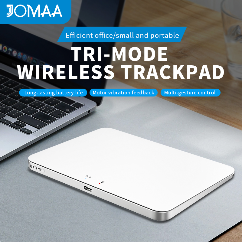 Bluetooth Trackpad - 有線USBトラックパッドマウス、マルチジェスチャー付き大型高精度ワイヤレストラックパッドマウス、コンピューター用アルミニウムタッチパッドマウス