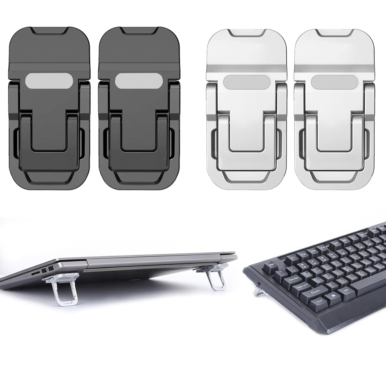 2個入り ポータブル折りたたみ式ノートパソコンスタンド 調節 - Cooling Stand Tablet のレビューと価格