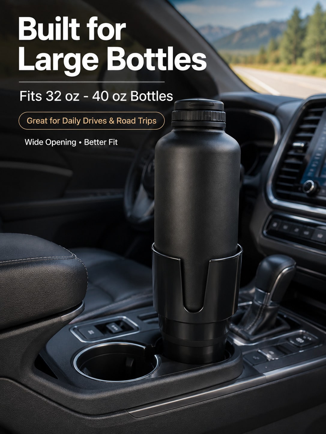 車用カップホルダーエキスパンダーアダプター（32-40オンス - Tablet Car Accessories のレビューと価格