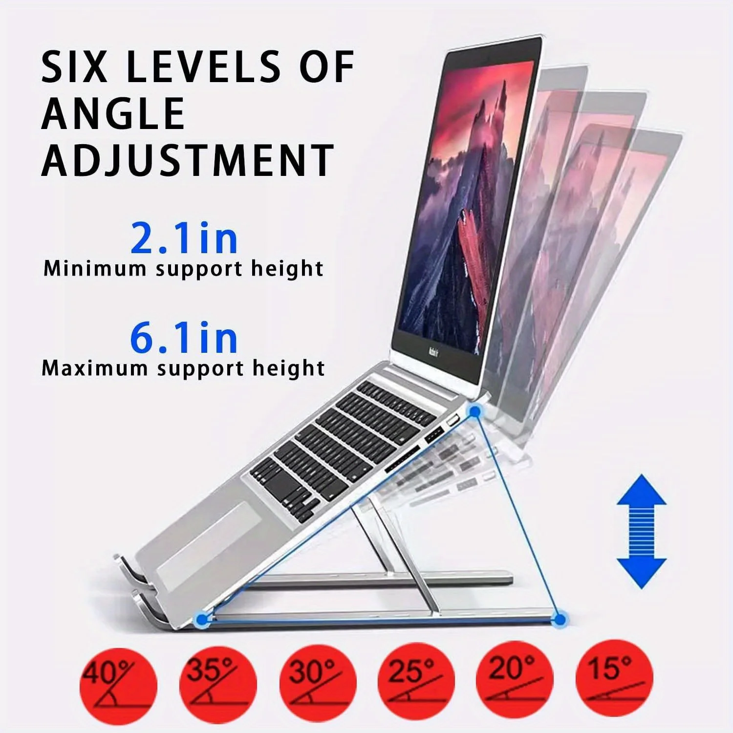 折りたたみ式アルミ製ノートパソコンスタンド、人間工学に基づい - Cooling Stand Tablet のレビューと価格