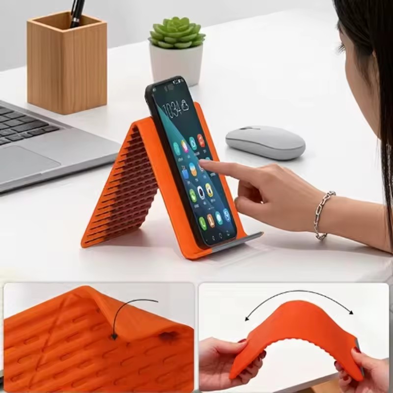怠惰な携帯電話スタンド シリコン製デスクトップタブレット/ノ - Tablet Phone Accessories のレビューと価格