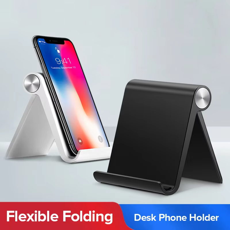 ユニバーサル折りたたみ式デスクフォンホルダー、ポータブル調整 - Tablet Phone Accessories のレビューと価格