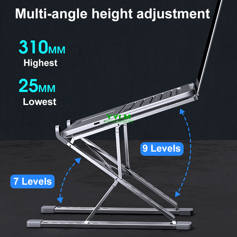 YYLM 新しい N8 調節可能なラップトップスタンドアルミ - Cooling Stand Tablet のレビューと価格