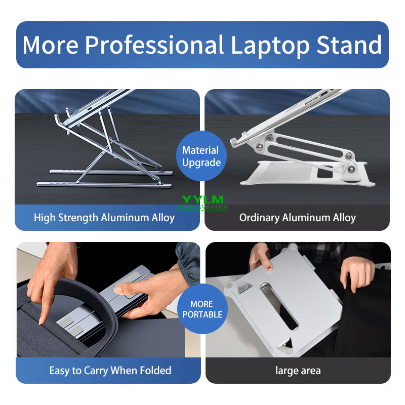 YYLM 新しい N8 調節可能なラップトップスタンドアルミ - Cooling Stand Tablet のレビューと価格