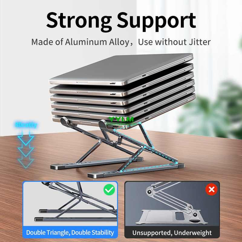 YYLM 新しい N8 調節可能なラップトップスタンドアルミ - Cooling Stand Tablet のレビューと価格