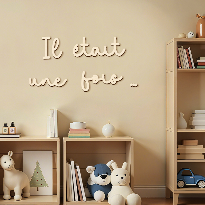 木製ウォールステッカー「ワンス・アポン・ア・タイム」、木製壁 - Nook Tablet Accessories のレビューと価格