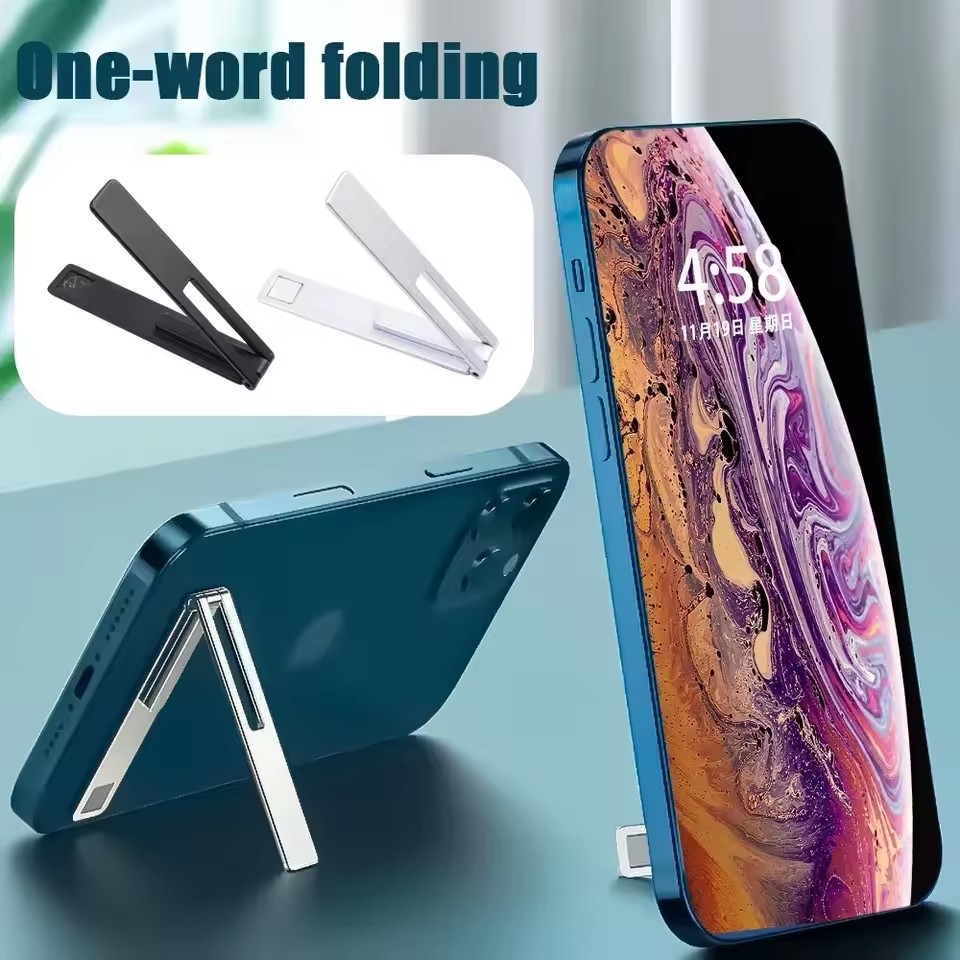 目に見えない超薄型磁気携帯電話ホルダー スタンド 金属合金製 - Tablet Phone Accessories のレビューと価格