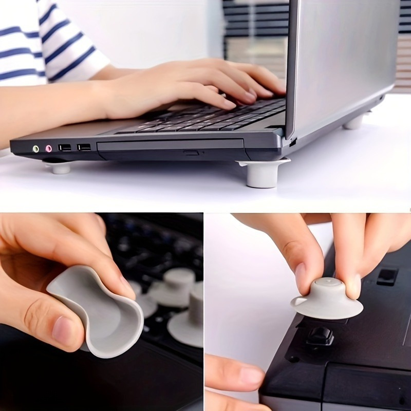 4個入りカップ型冷却パッド、吸盤と熱軽減パッド付きノートパソ - Cooling Stand Tablet のレビューと価格